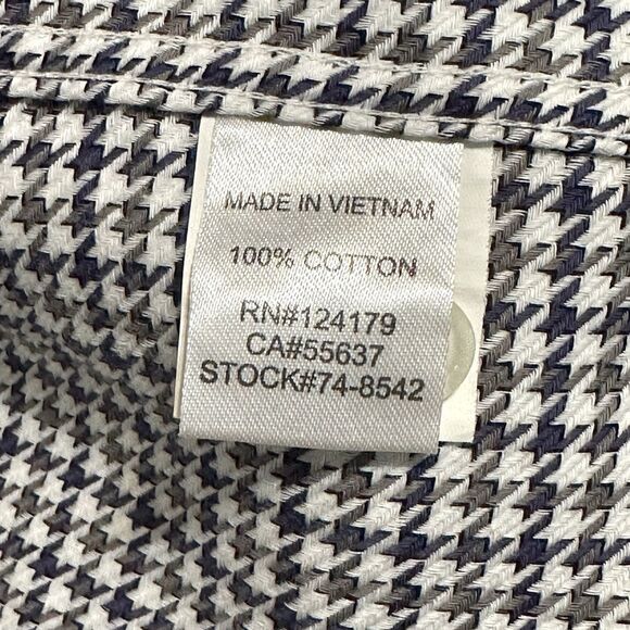 Johnston And Murphy Shirt Mens L Multicolor Long Sleeve Button Up Houndstooth - Picture 7 of 10